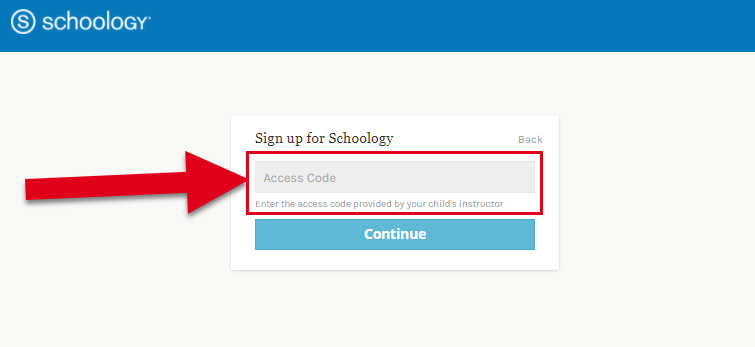 Enter your access code